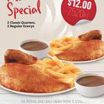 2 Classic Quarters & 2 Regular Gravies for $12 @ Red Rooster North Lakes QLD