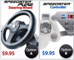 COTD - Speedster Steering Wheel or Controller $9.95 + Postage $7.95