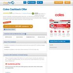 $15 Cashback from PricePal for First Time Online Customers at Coles