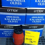 Greek Kalamata Olives $4.99/kg at Aldi were $9.99