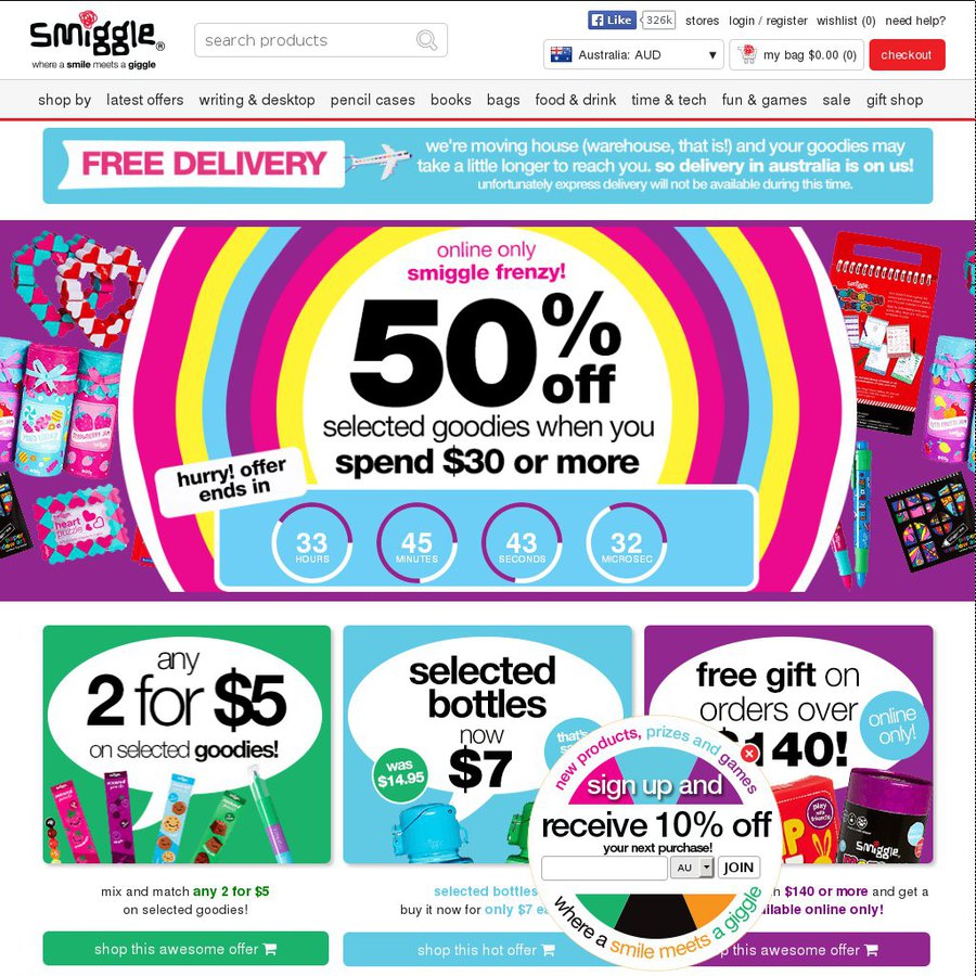 Free Delivery from Smiggle Online No Minimum Spend OzBargain Free Delivery from Smiggle Online No Minimum Spend OzBargain