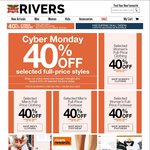Rivers 40% off Cyber Monday