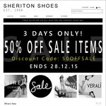 Sheriton Shoes - 3 Days - 50% off Sale Items