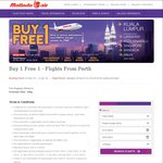BOGOF Flights from Perth - Malindo Air - This Offer Expires 11/01/16 - Free 30kg Baggage & Meals