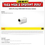 Sony 4K Action Cam $349 ($200 off) - JB Hi-Fi Instant Deals (Email Subscription Required)