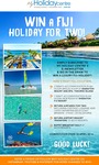 Win a Trip for 2 to Fiji (Valued at $3500) from My Holiday Centre