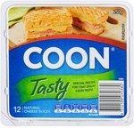 Coon Cheese Slices or Block 250g $2.59 (50% off), Danone Yoghurt 4x125g $3 @ Coles
