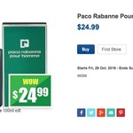 Paco Rabanne 100ml EDT $24.99 @ Chemist Warehouse