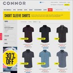 30% off All Mens Short Sleeve Shirts at Connor