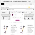 Dyson V6 Handsticks: Absolute $499 Save $100, Animal $399 Save $150, Cord-Free $349 Save $100 Free Shipping @ Dyson