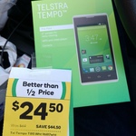 Telstra Tempo Mobile Phone $24.50 from $69 - Woolworths