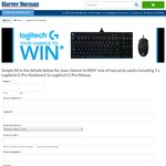 Win a Logitech G Pro Keyboard and Mouse worth $275 from Harvey Norman