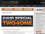 Two for one T-Shirt deal from Bandtees.com.au - 24Hrs only -