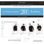 20% off Men's Knitwear at The Iconic