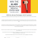 Win a Remington AIR3D Digital Hairdryer Worth $199.95 from Seven Network