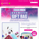 Spend >$69 in one Transaction on Cosmetics & Receive a FREE Cosmetic Gift Bag @ Priceline