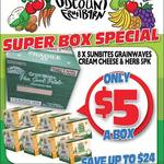[QLD] $5 a Box (8x 5packs) Sunbite Grainwaves -Cream Cheese & Herb @ Northside Discount Fruit Barn [Rothwell]