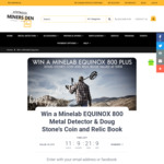 Win a Minelab Metal Detector Plus a Copy of Doug Stone's Gold, Coin & Relic Book Worth $1,374 from Miners Den