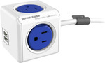 Allocacoc Powercube 4-Outlet 1.5m w/USB $20 (Free Pickup or + Delivery) @ EB Games