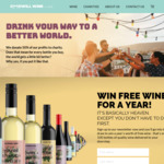 Win a Year's Worth of Wine or Weekly Prizes of 2x Bottles of Wine from Goodwill Wine