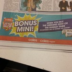 1 Bonus Little Shop on Purchase of Selected Newspaper @ Coles/Coles Express