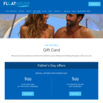 [VIC] Father's Day Combo's - Any 2 Therapies for $99 and  x 1hr Floats for $99 at Melbourne Float House