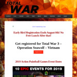 [NSW] Paintball Reenactment/Scenario Day $50 @ Total War (Rouse Hill)