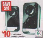 Logitech LS11 Speakers $10 at Crazy Clark's