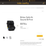 Britax Safe-N-Sound B-First Convertible Car Seat in Black $729 + Shipping / Pickup @ Kiddie Country