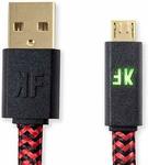 Kontrol Freek Gaming Micro USB Cable 3.6m (Red & Black or Blue & Siiver) - $10 + $5.90 Shipping @ Mighty Ape