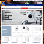 ALDI Specials 8&11 July - 7kg Heat Pump Dryer $599, 7.5kg Front Load Washing Machine $379, Marble Side (2pc)/Console Table$69.99