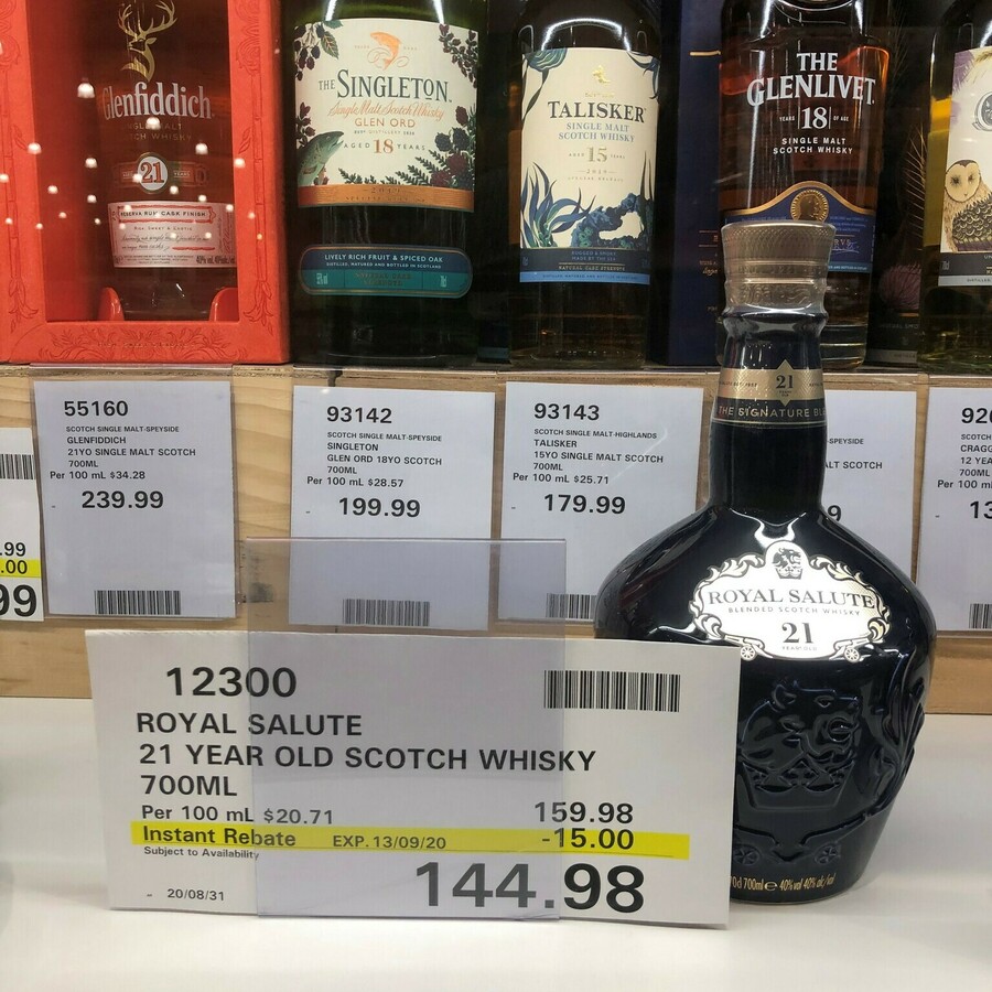 Chivas regal 18 price costco