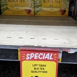 Lipton Quality Black Tea Bags 100 Pack $2.50 (Was $5.81) @ IGA