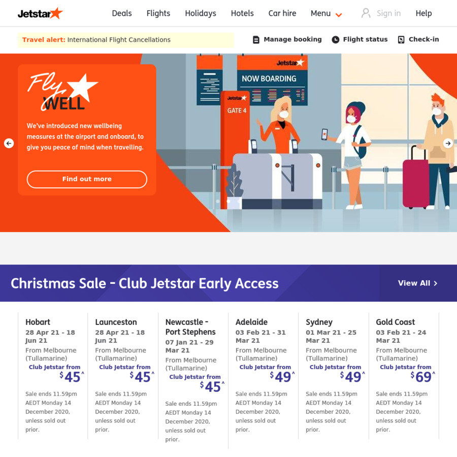 Jetstar Christmas Sale Flights from Melbourne (Avalon) to Adelaide (21