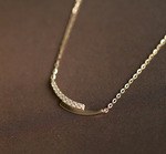 Gold Plated Diamante Mini Curve Necklace $39.9 (Save $28) + Extra 20% off Storewide on Orders over $50 @ Allure Jewels