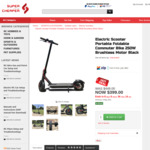 Electric Scooter Portable Foldable 350W Brushless Motor Black $399 (Was $449) + Metro Free Shipping @ Super and Cheaper