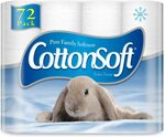 CottonSoft 2 Ply White Toilet Tissue 210 Sheets (11cmx10cm) 72 Pack $20.40 ($18.36 S&S) + Postage ($0 Prime/ $39 Spend) @ Amazon