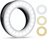 Selfie Ring Light, 3 Lighting Modes Rechargeable $11.55 + Delivery ($0 with Prime/ $39 Spend) @ AMIR&ORIA Direct via Amazon AU