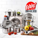 Win 1 of 2 Baccarat Iconix 9 Piece Stainless Steel Cookware Sets (Worth $1300) from Baccarat