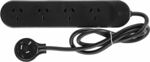 HPM R105BL 4 Outlet Powerboard with 0.9 Metre Lead, Black $2.40 + Delivery ($0 with Prime / $39 Spend) @ Amazon AU