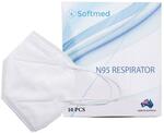 Softmed N95 Face Masks 10-Pack $17.99 + Delivery ($0 C&C or over $50) @ Chemist Warehouse
