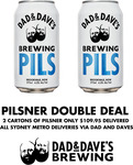 Double Pilsner Deal 2 Cartons (48x 375ml Cans) $109.95 Delivered (RRP $160) @ Dad & Dave's Brewing