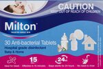 Milton Antibacterial Tablets 30 Pack $5.95 + Delivery ($0 with Prime / $39+ Spend) @ Amazon AU