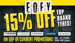 Extra 15% off 4 Hankook, Dunlop, Michelin, GoodYear & Laufenn Tyres (Stacks with Cashback & Buy 3 Get 1 Free Offers) @ Jax