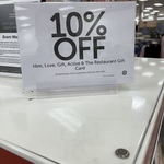 10% off Him, Love, Gift, Active & The Restaurant Gift Cards @ Target