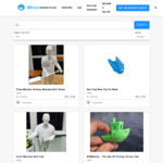 50,000 Free 3D Printing Files and 3D Printing from $5+7c Per Gram @ 3dmake