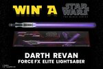 Win a Star Wars: The Black Series Darth Revan Force FX Elite Lightsaber from ZING