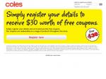 Coles Value - Register to Receive $30 Worth of Free Coupons