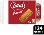 Lotus Biscoff Biscuits 124g 8x2 Pack $1.32 @ Coles