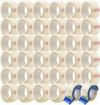 MasterSpec Clear Packing Tape - 36 Rolls w/ 6 Cutters, $49 (Was $79) + Delivery ($0 to Most Cities) @ Topto